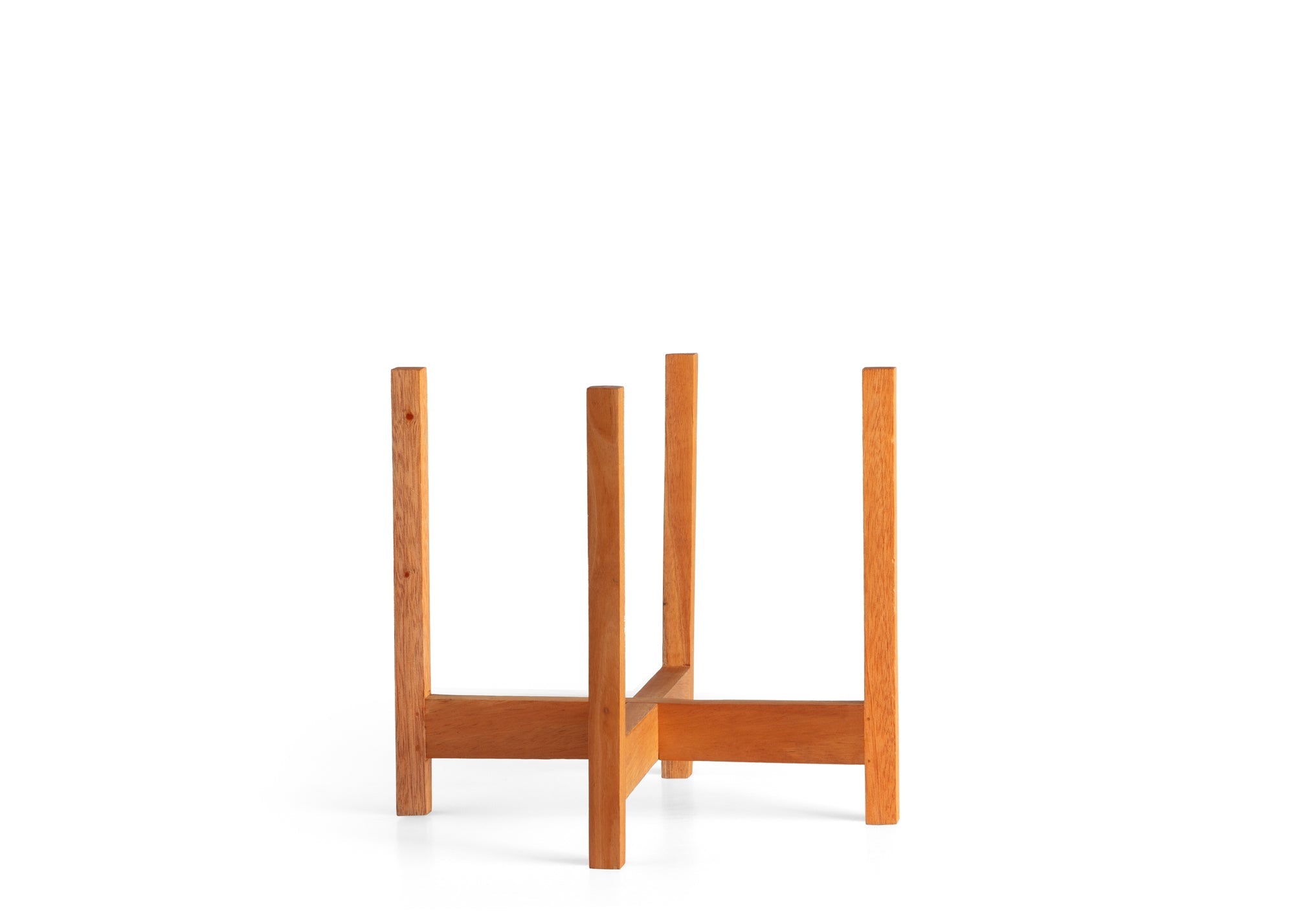 LBE Design Solid Goods - Square Leg - Mahogany Stand Light 8 Inch | Heirloom Boulevard