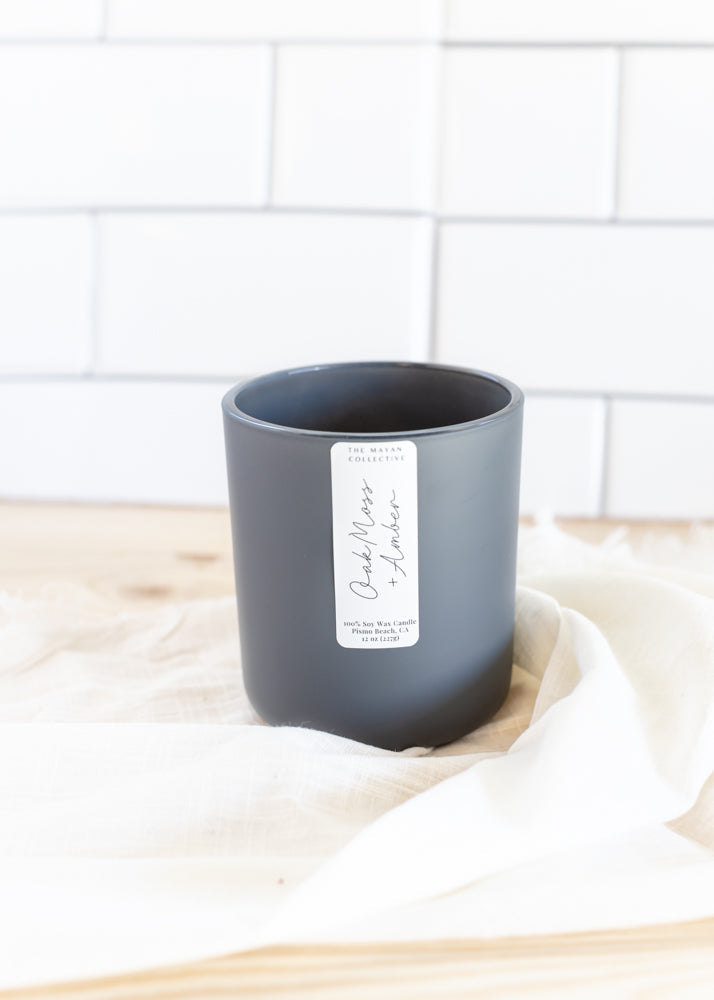 Oak Moss + Amber Soy Wax Candle