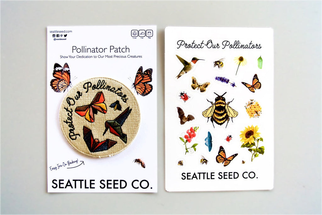 Seattle Seed Company Pollinator Pride Patch and Sticker Kit | Heirloom Boulevard