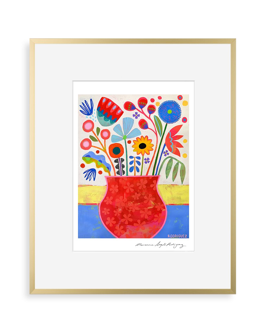 FLOWER VASE STUDY 2 PRINT Marianne Angeli Rodriguez Gallery | Heirloom Boulevard