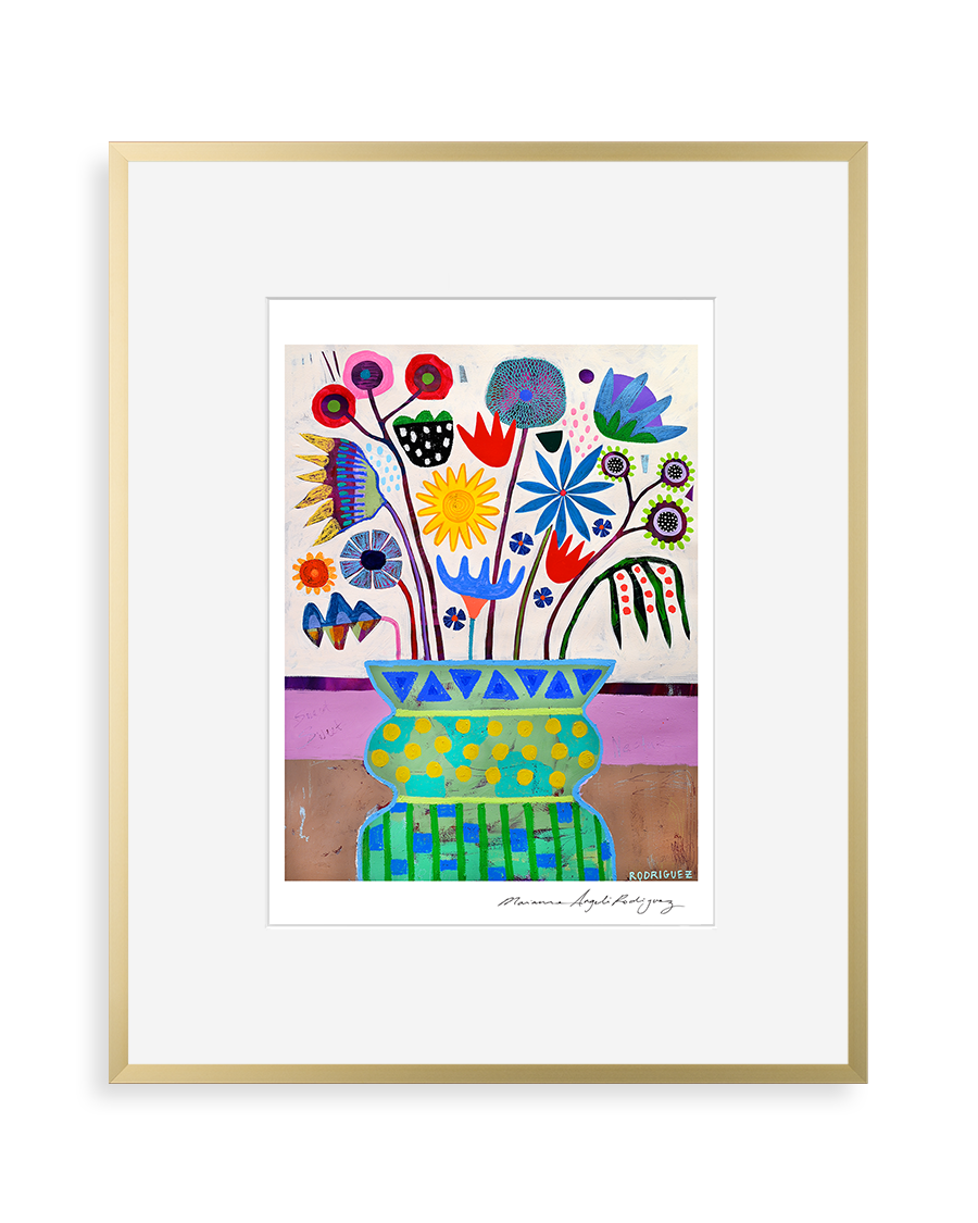 FLOWER VASE STUDY 1 PRINT Marianne Angeli Rodriguez Gallery | Heirloom Boulevard