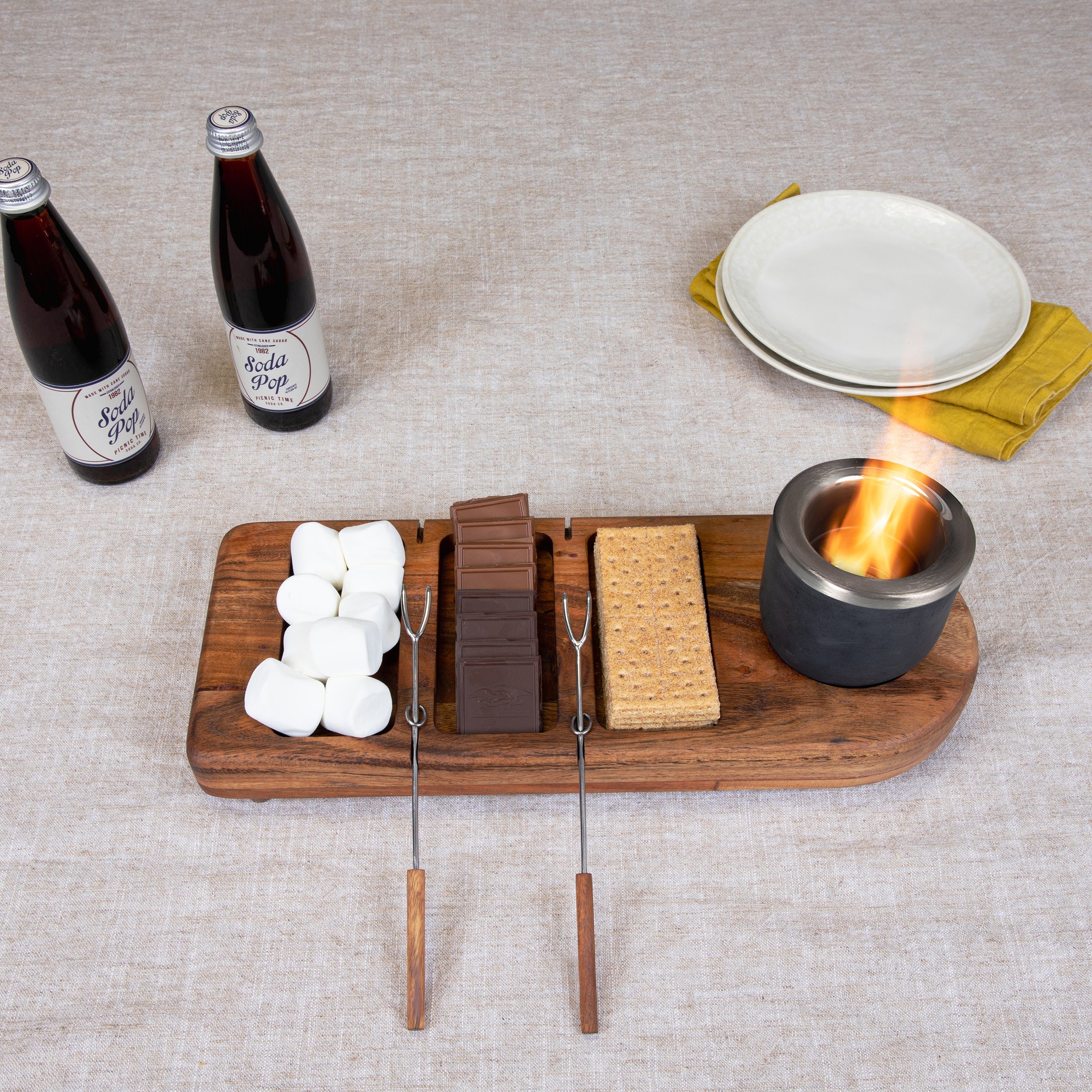 Toscana Dolce S'mores Kit with Tabletop Fire Pit | Heirloom Boulevard