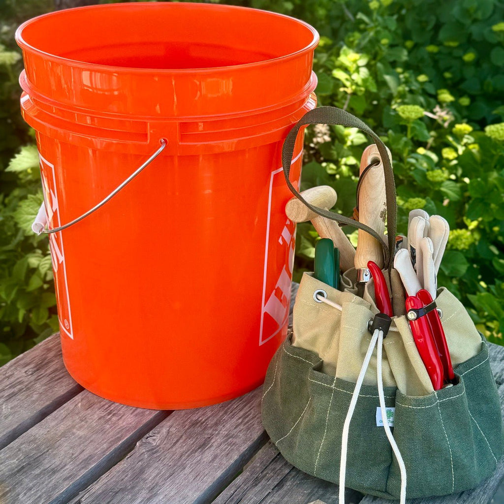 Garden Bucket Bag - Heavy Waxed Canvas | Heirloom Boulevard
