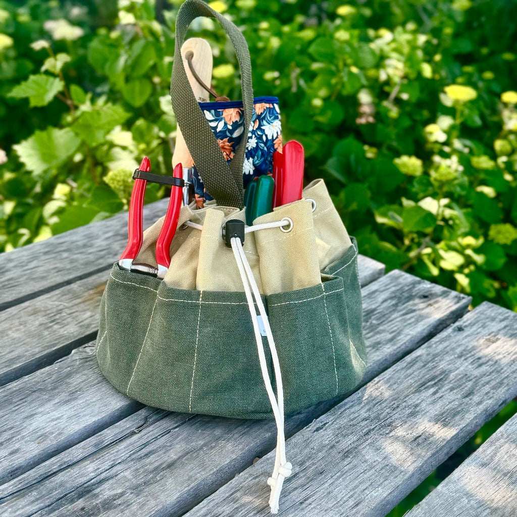Garden Bucket Bag - Heavy Waxed Canvas | Heirloom Boulevard