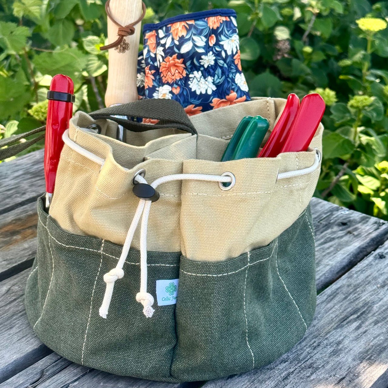 Garden Bucket Bag - Heavy Waxed Canvas | Heirloom Boulevard