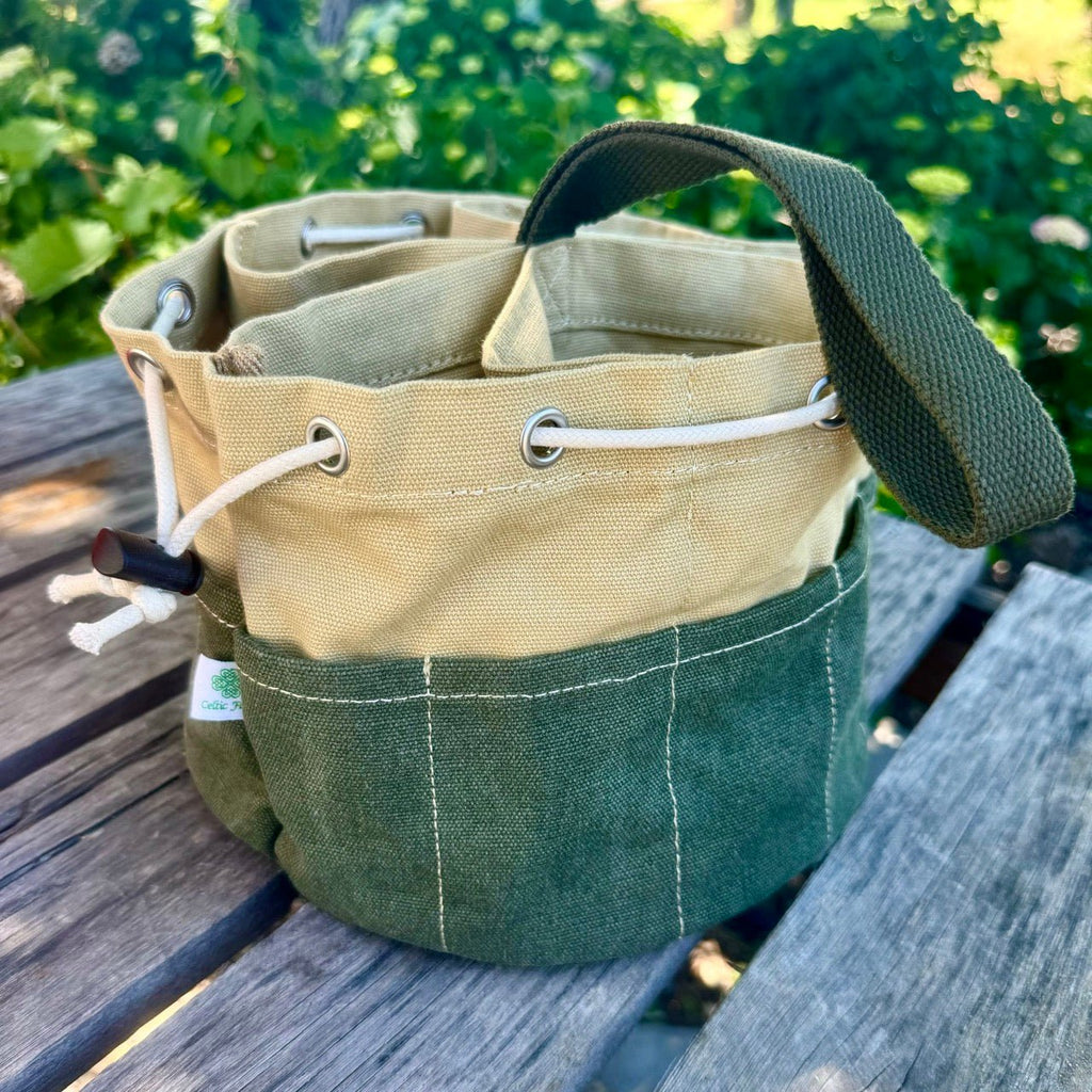 Garden Bucket Bag - Heavy Waxed Canvas | Heirloom Boulevard