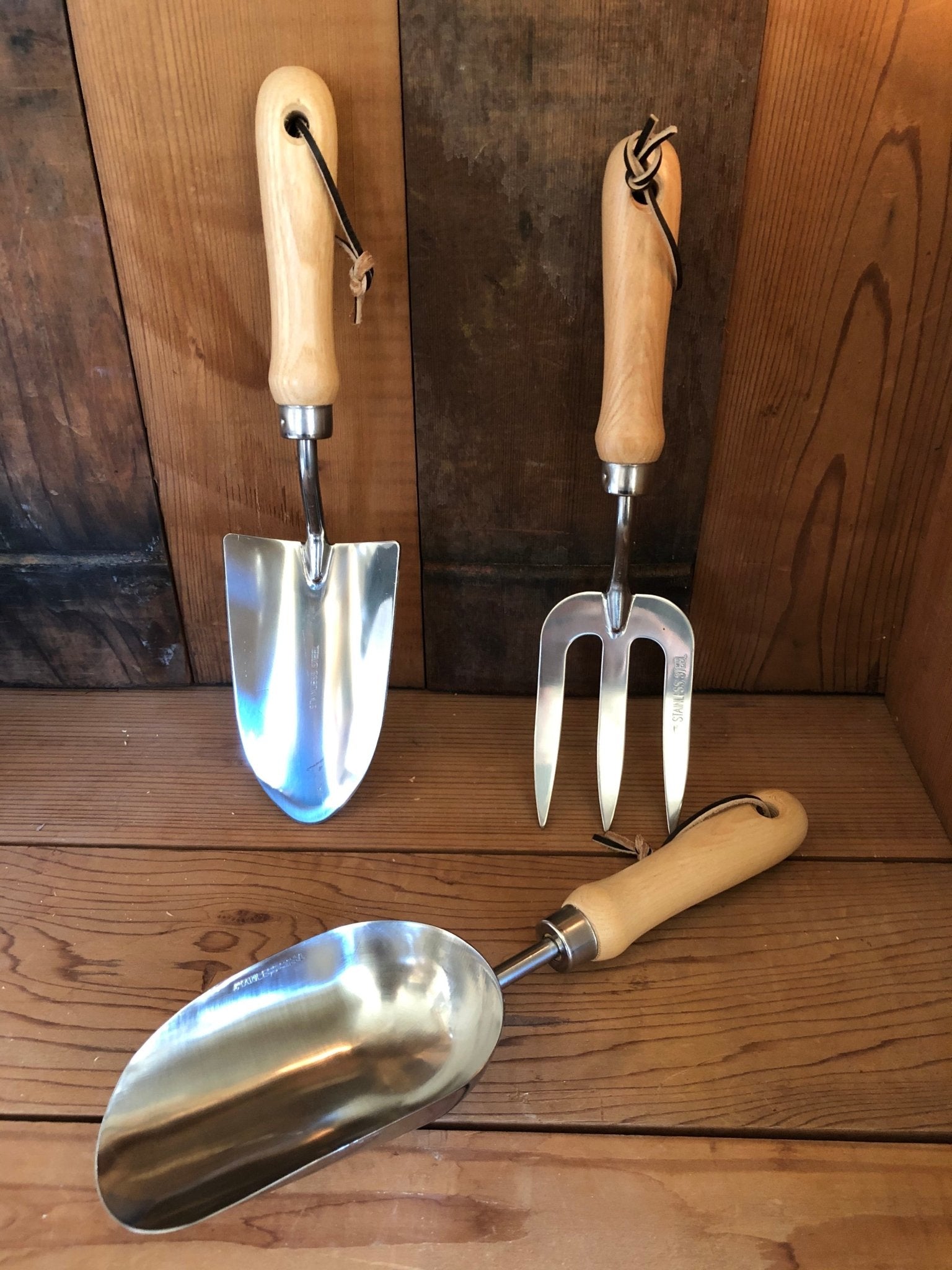 Garden Hand Tool Set - Hardwood and Stainless | Heirloom Boulevard