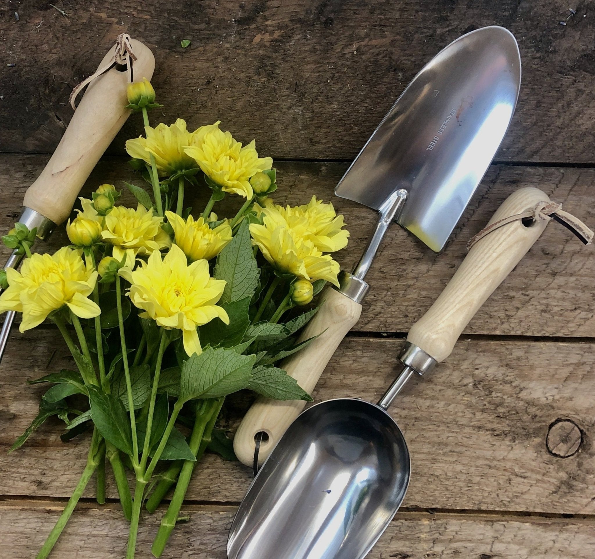 Garden Hand Tool Set - Hardwood and Stainless | Heirloom Boulevard