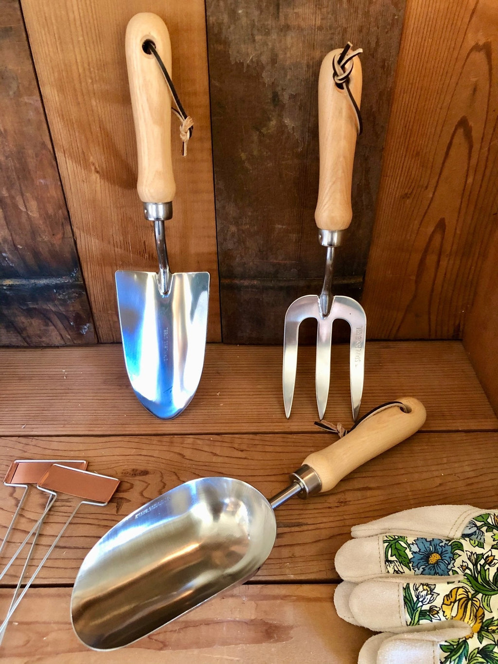 Garden Hand Tool Set - Hardwood and Stainless | Heirloom Boulevard