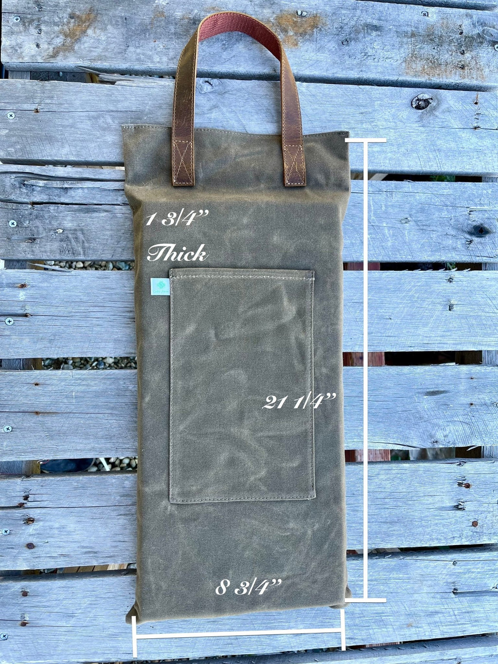 Garden Kneeler Pad - Waxed Canvas Garden Pad | Heirloom Boulevard