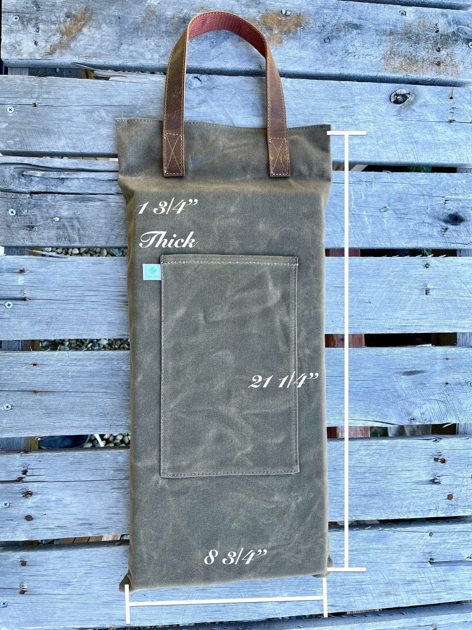Garden Kneeler Pad - Waxed Canvas Garden Pad | Heirloom Boulevard