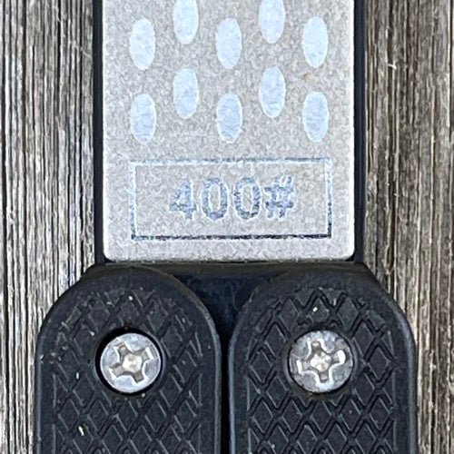 Garden Tool Sharpener - Diamond + Carbon Steel Hone Reversible Paddle For Sharpening Pruners, Clippers Mower Blades and Scissors | Heirloom Boulevard