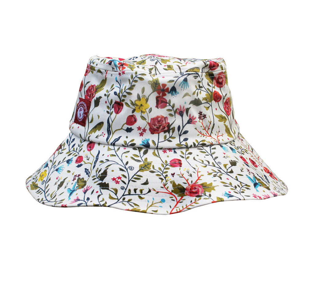 Womanswork Cotton Bucket Sun Hat in Garden of Paradise | Heirloom Boulevard