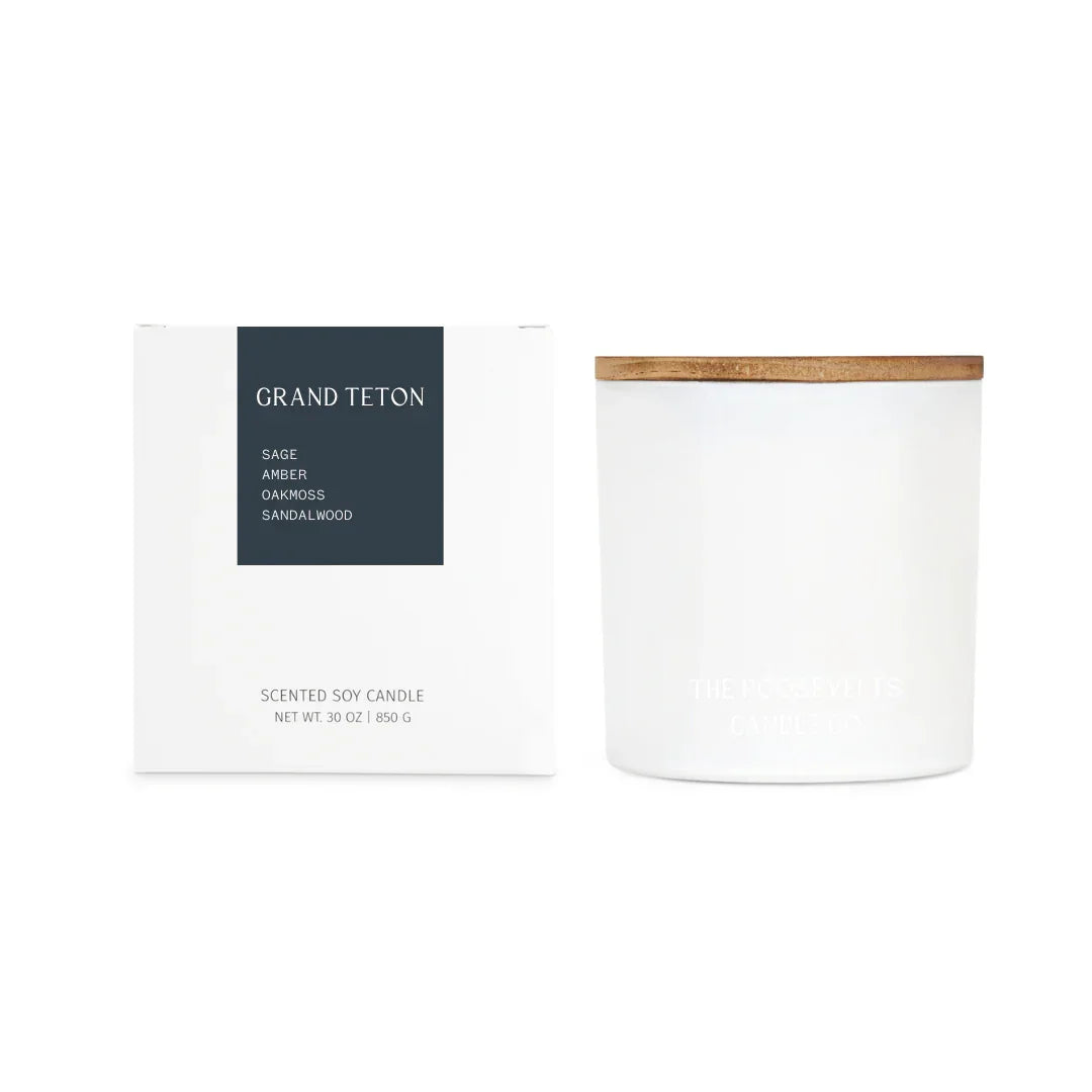 Grand Teton 3 Wick Candle The Roosevelts Candle Co. | Heirloom Boulevard