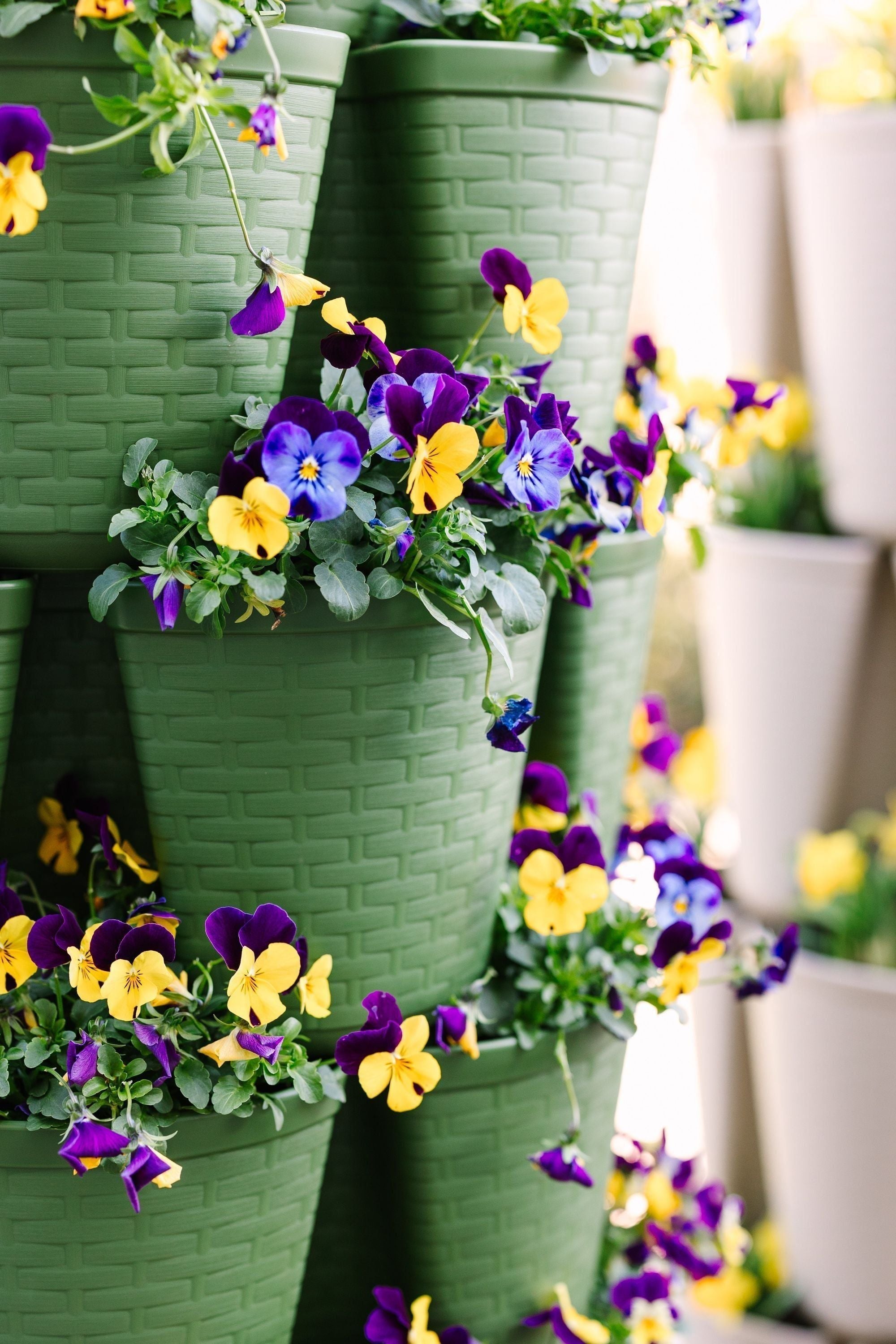 7 Tier GreenStalk Garden Leaf Vertical Planter - Basket Weave Texture | Heirloom Boulevard