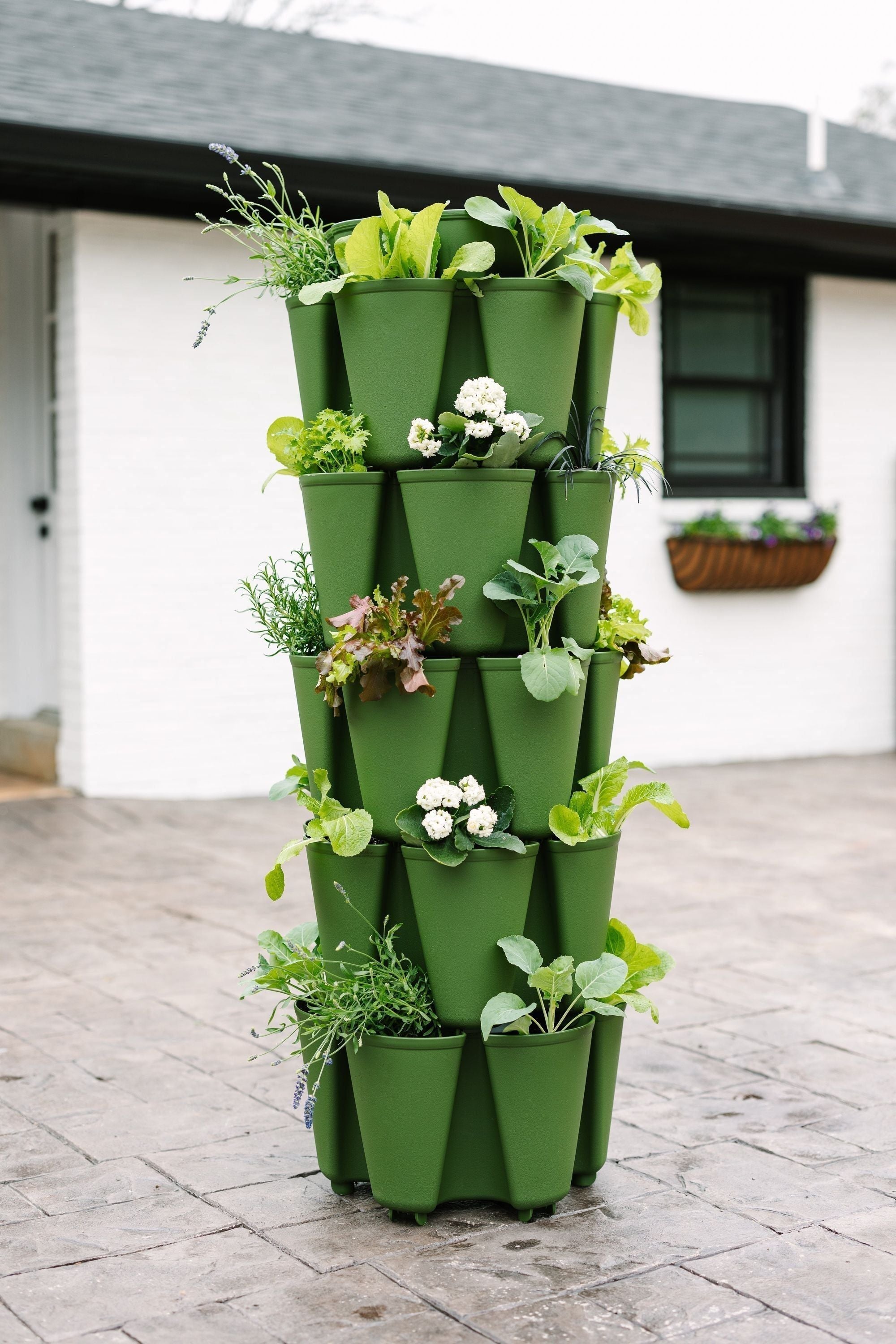 5 Tier GreenStalk Garden Original Vertical Planter - Basic Texture | Heirloom Boulevard