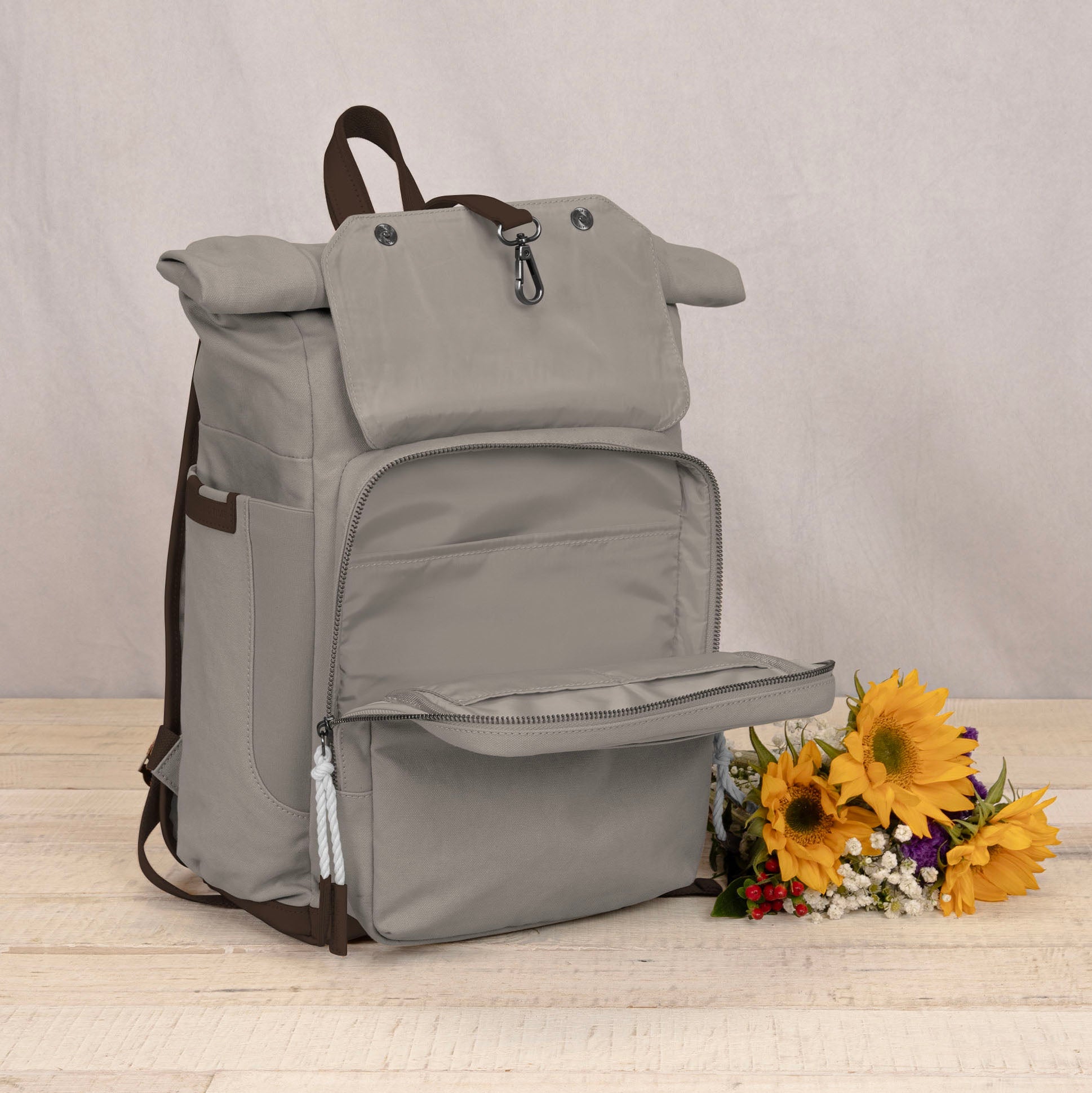 Picnic Time Carmel Roll Top Picnic Backpack Cooler | Heirloom Boulevard