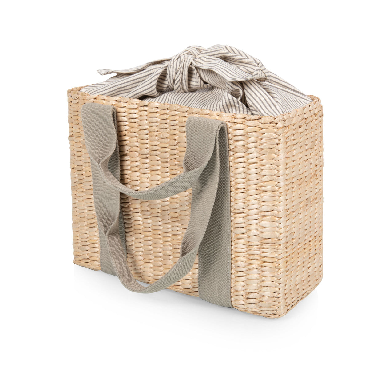 Picnic Time Parisian Picnic Basket Beige with Sage Green Accents | Heirloom Boulevard