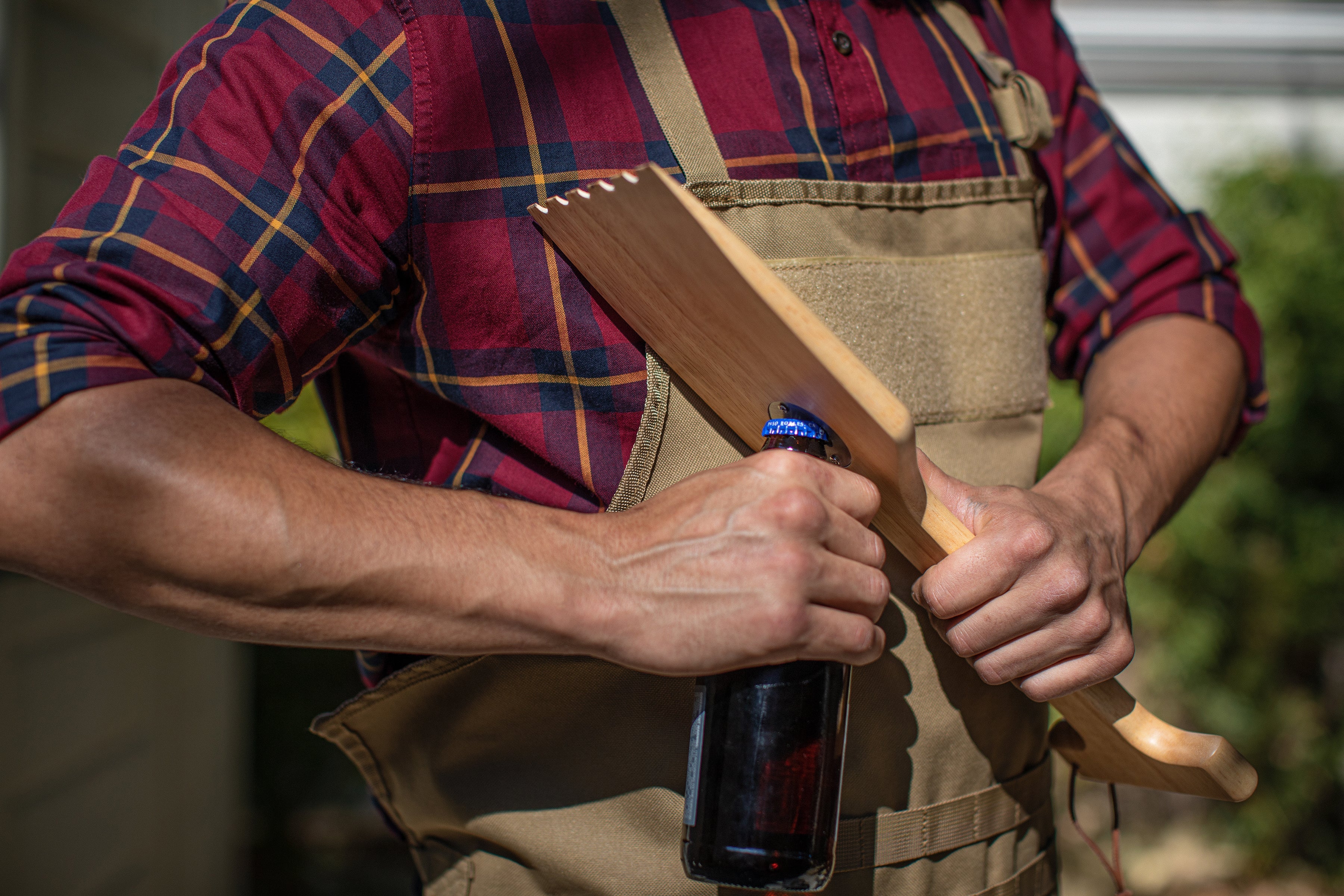 Oniva Hardwood BBQ Grill Scraper with Bottle Opener | Heirloom Boulevard