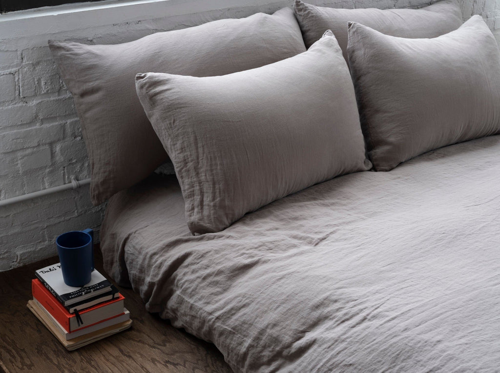 French Presse Linens Washed Linen Pillowcase (Pair) | Heirloom Boulevard