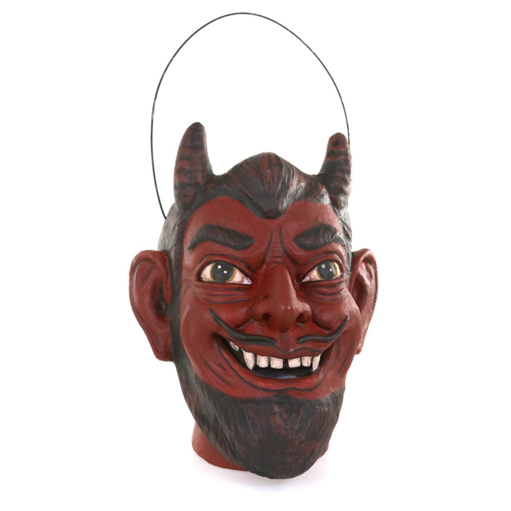 Halloween Devil Paper Mache Halloween Candy Bucket Quirks! | Heirloom Boulevard
