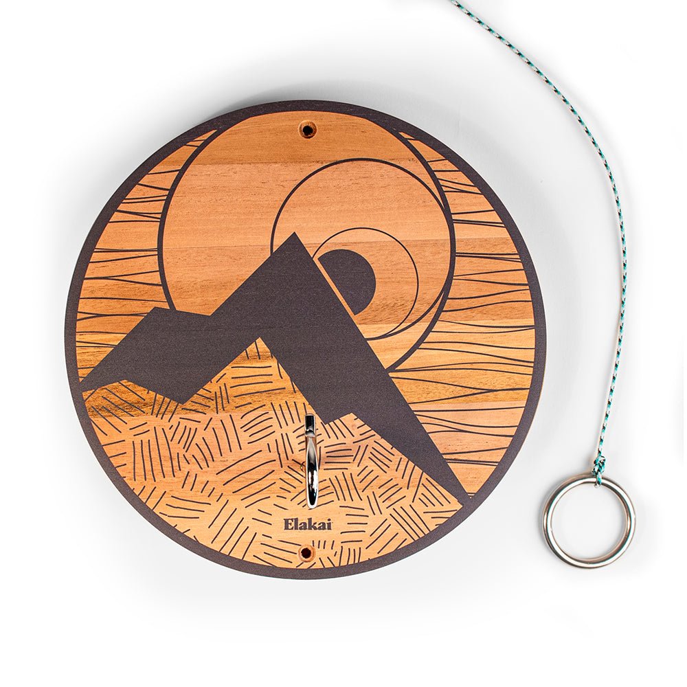 Elakai Hook and Ring Toss Game with Natural Wood Finish | Heirloom Boulevard