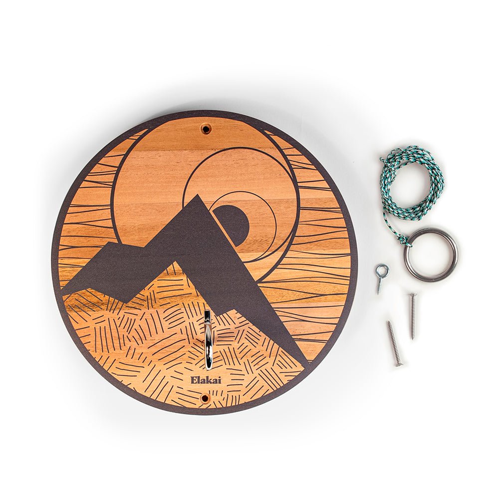 Elakai Hook and Ring Toss Game with Natural Wood Finish | Heirloom Boulevard