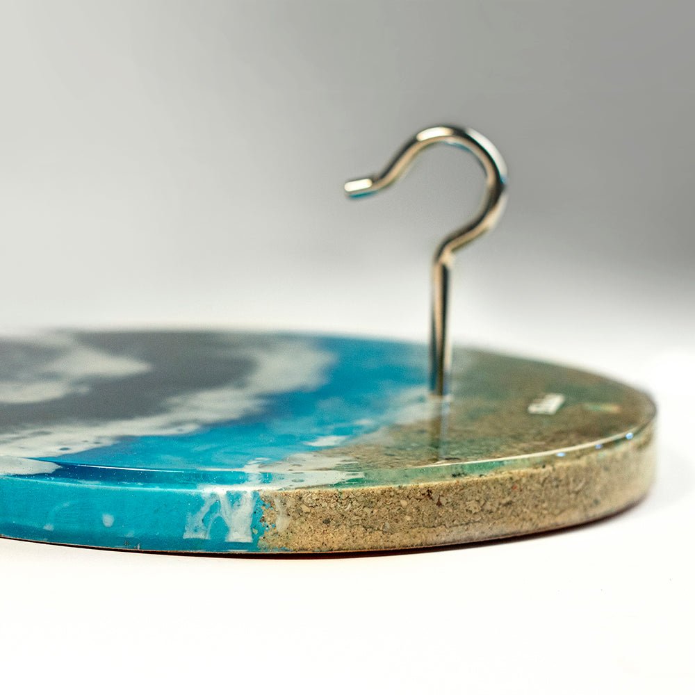 Elakai Hook and Ring Toss Game with Resin and Epoxy Finish | The Beach Hook and Ring Game | Heirloom Boulevard