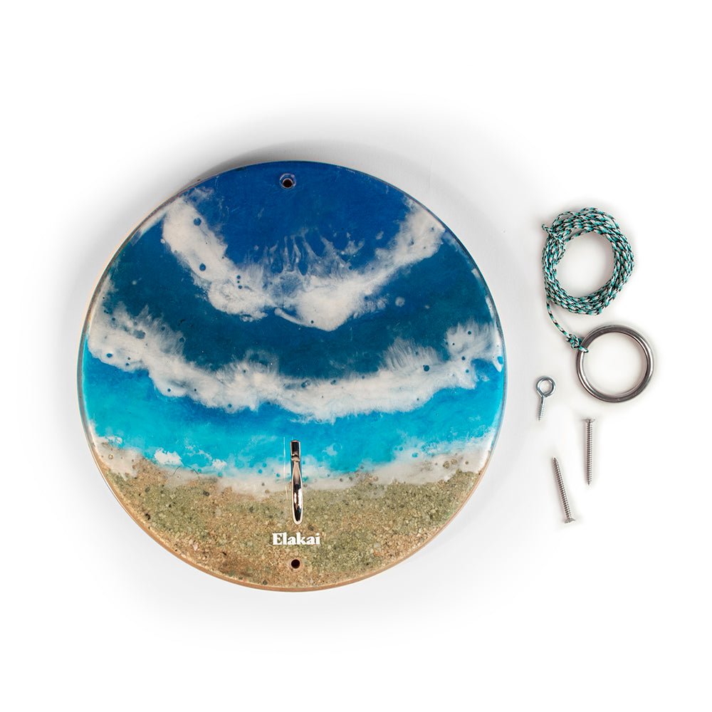 Elakai Hook and Ring Toss Game with Resin and Epoxy Finish | The Beach Hook and Ring Game | Heirloom Boulevard