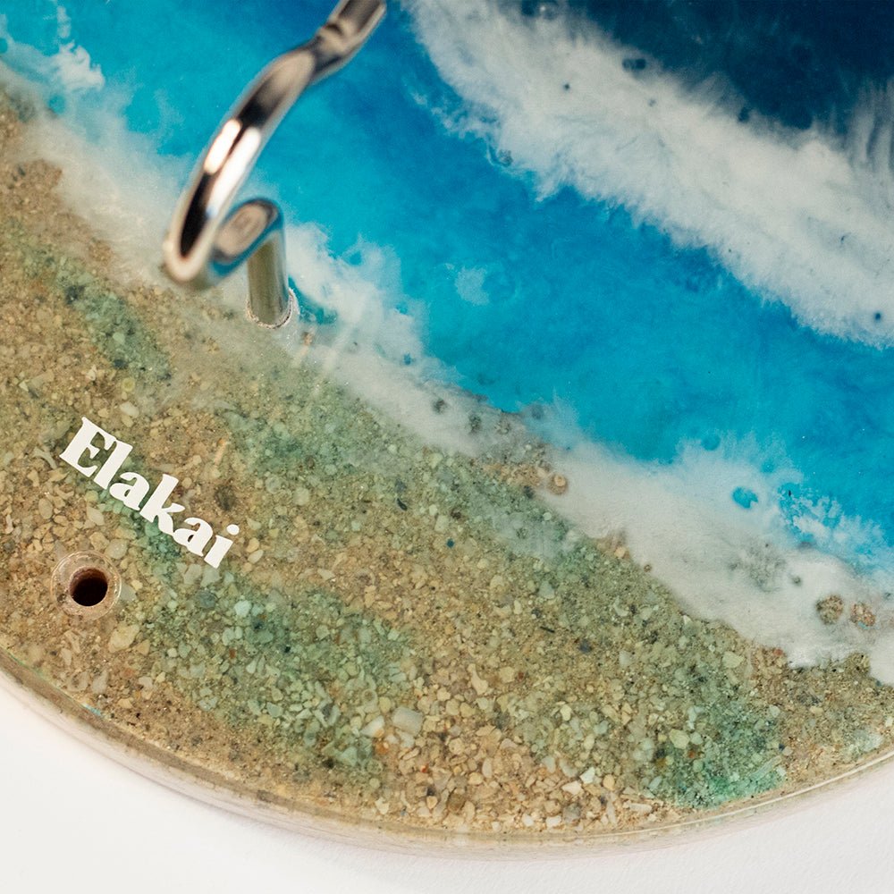 Elakai Hook and Ring Toss Game with Resin and Epoxy Finish | The Beach Hook and Ring Game | Heirloom Boulevard