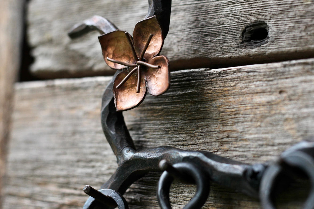 Wicks Forge Cherry Blossom Copper and Steel Spoon Set | Heirloom Boulevard