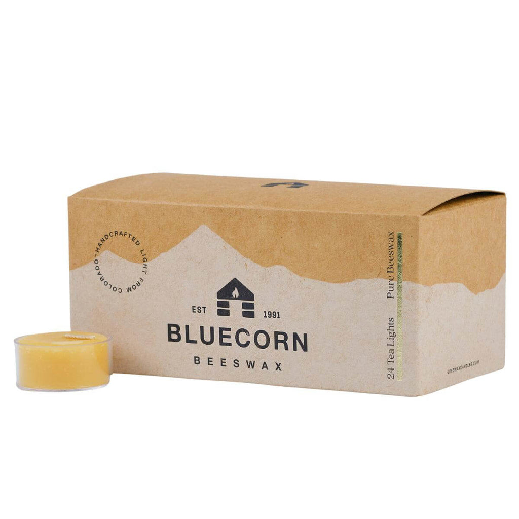 Bluecorn Candles Pure Beeswax Tea Light Candles | Heirloom Boulevard