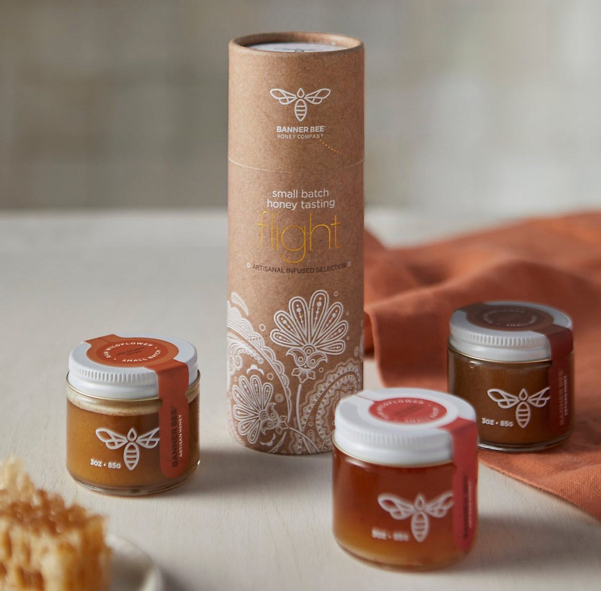 BannerBee Company Honey Flight: Savory Selection