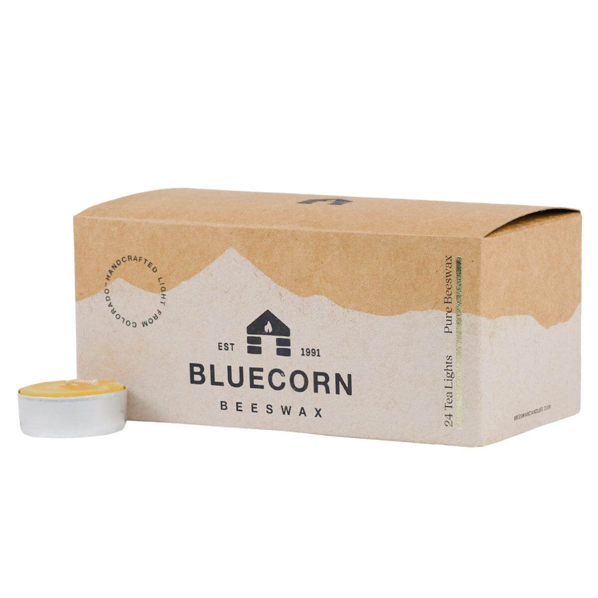 Bluecorn Candles Pure Beeswax Tea Light Candles | Heirloom Boulevard