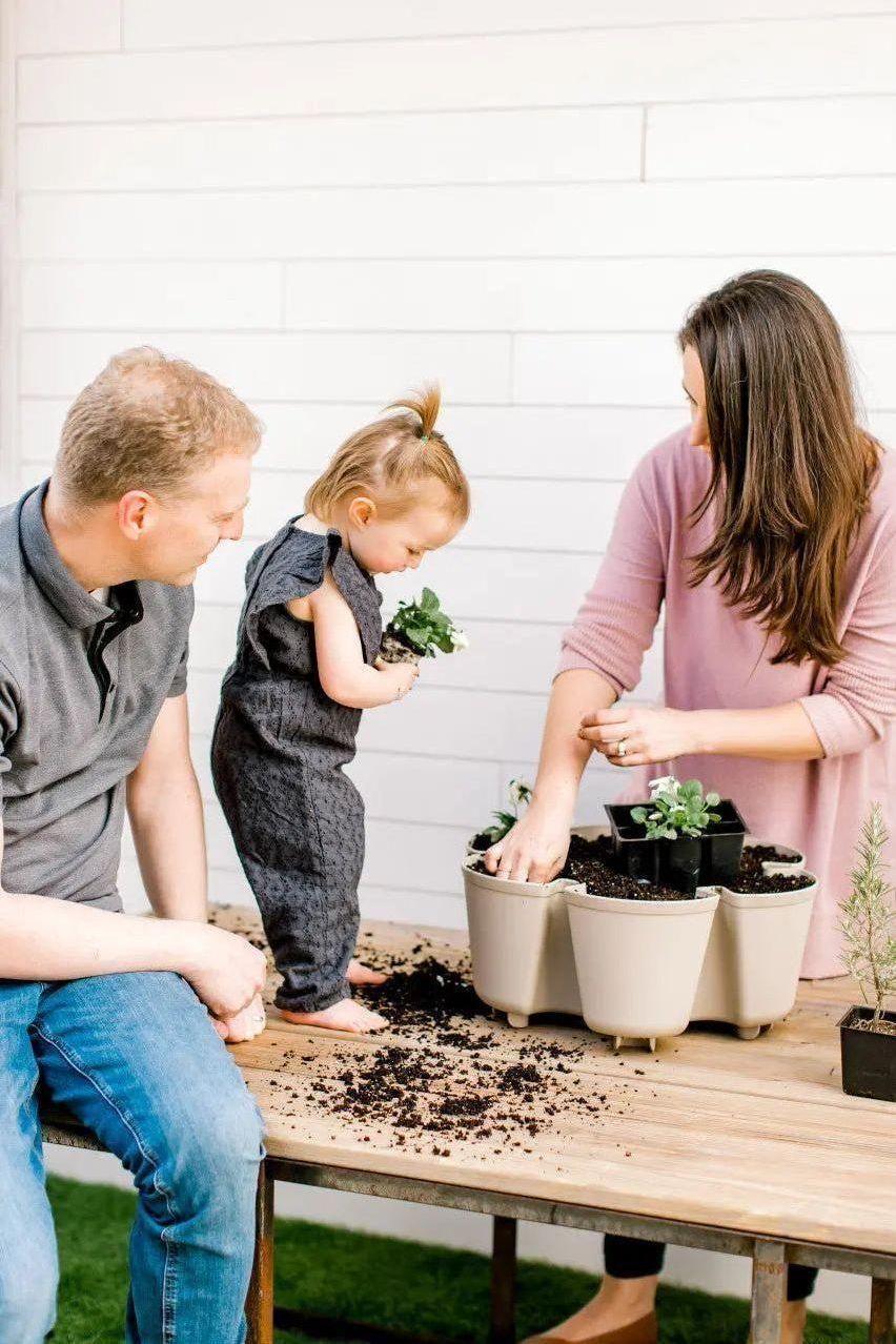7 Tier GreenStalk Garden Leaf Vertical Planter - Basic Texture | Heirloom Boulevard