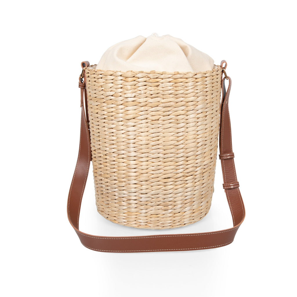 Picnic Time Palermo - Rush Insulated Bucket Tote with Leather Straps | Heirloom Boulevard