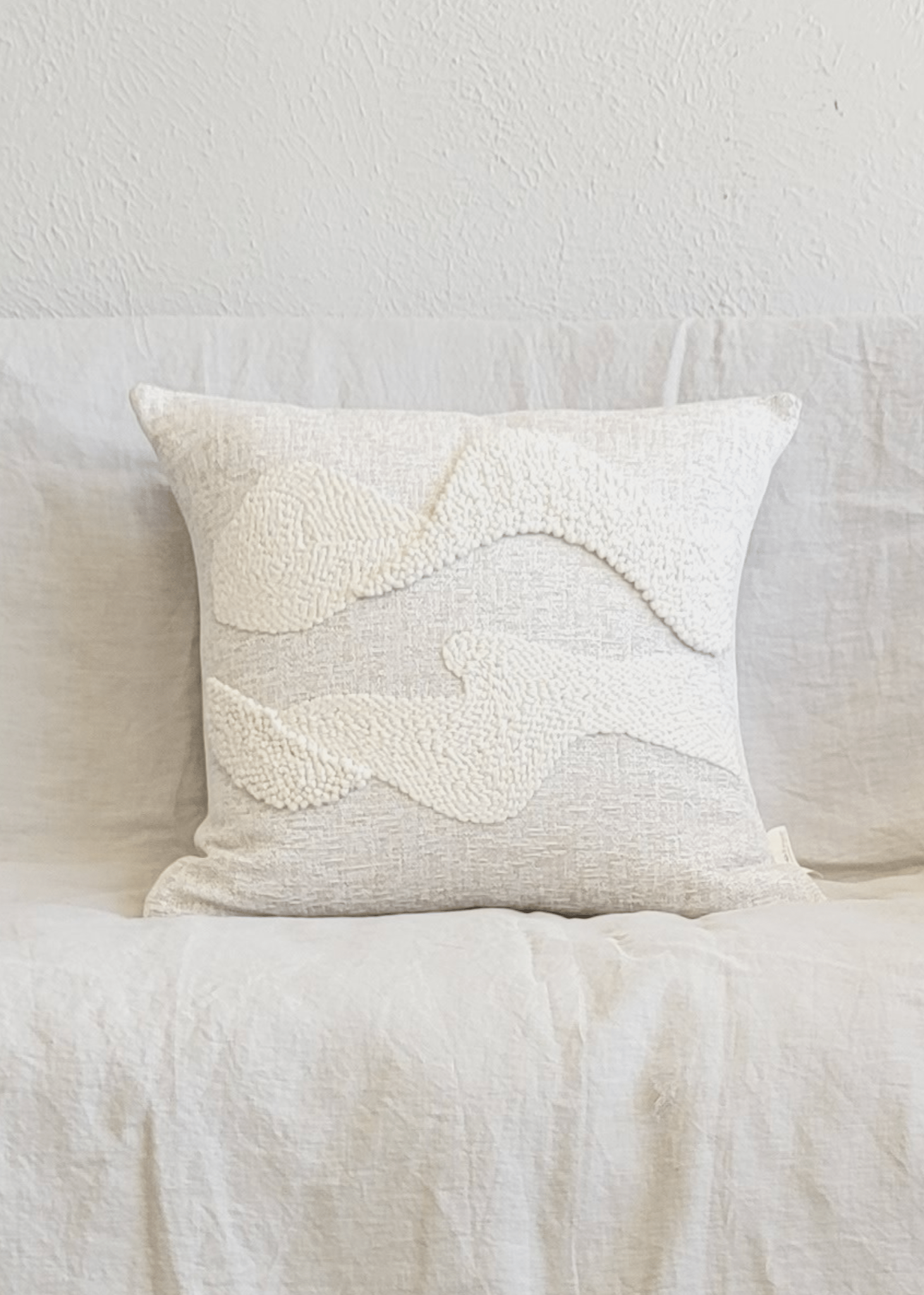 Karoo Cloud Eco-Cotton Throw Pillow Kanju Interiors | Heirloom Boulevard