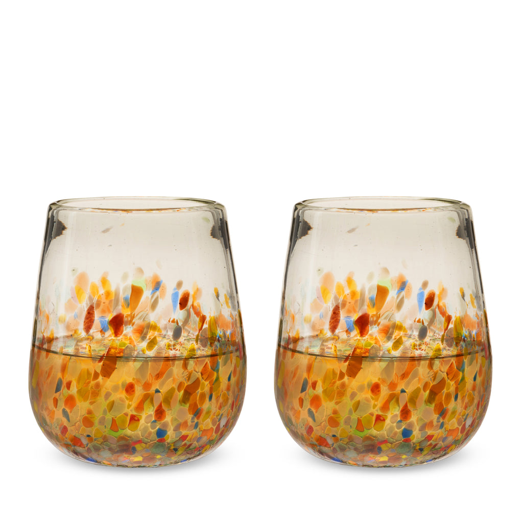 Segunda Vida Artistico Stemless Wine Glasses | Heirloom Boulevard