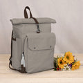 Picnic Time Carmel Roll Top Picnic Backpack Cooler Gray | Heirloom Boulevard