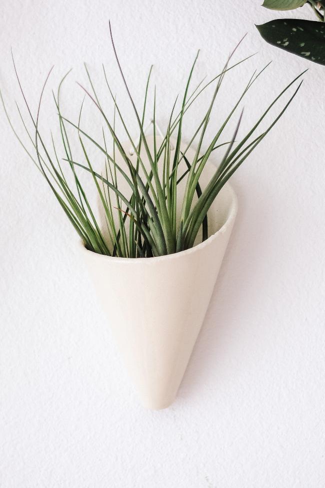 Carter + Rose Ceramic Wall Planter, Large Cone Carter + Rose | Heirloom Boulevard