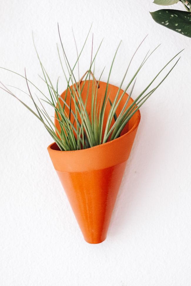 Carter + Rose Ceramic Wall Planter, Large Cone Carter + Rose | Heirloom Boulevard