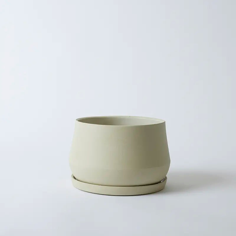 LBE Design Rancho Planter - 5 Inch with Saucer Sand 8 Inch | Heirloom Boulevard