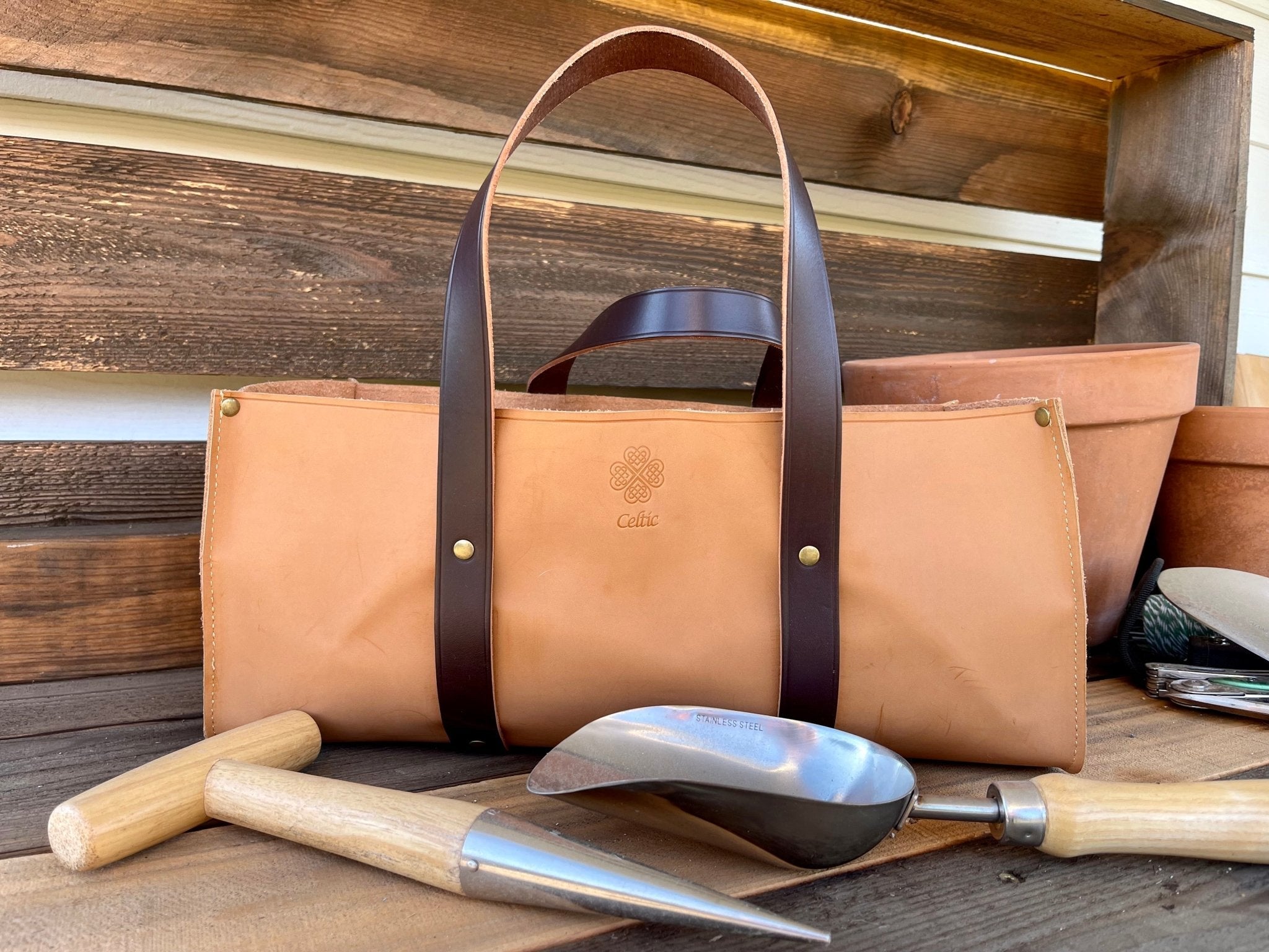 Leather Gardener's Tool Bag | Heirloom Boulevard