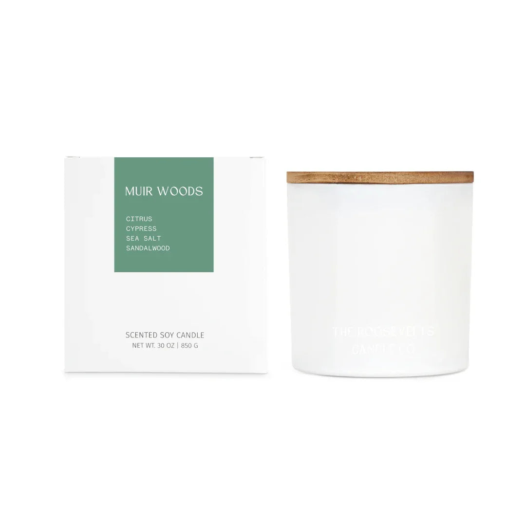 Muir Woods 3 Wick Candle The Roosevelts Candle Co. | Heirloom Boulevard