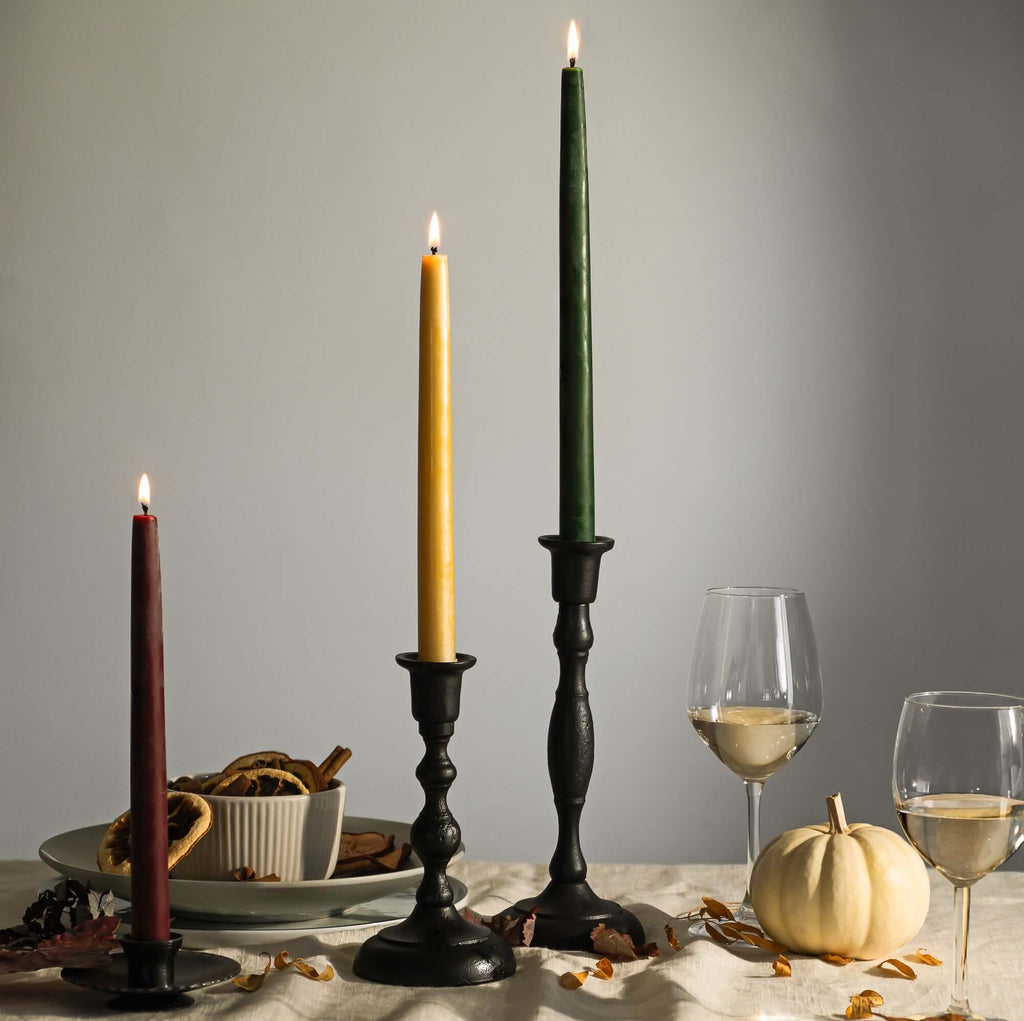 Hand-Dipped Beeswax Taper Candles - Bulk 4-Pair Bundle | Heirloom Boulevard
