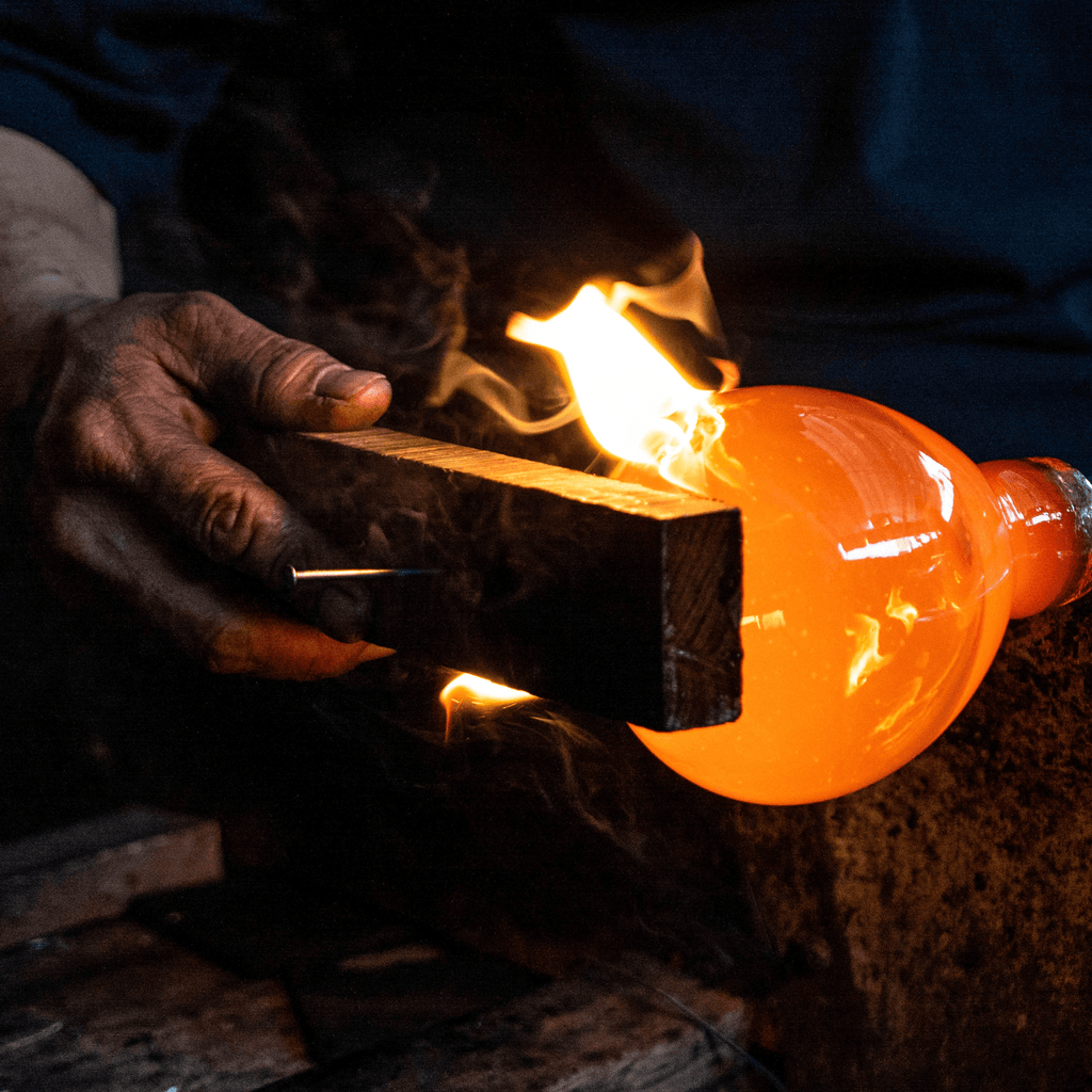 Pure Beeswax Candle in Blown Glass | Heirloom Boulevard