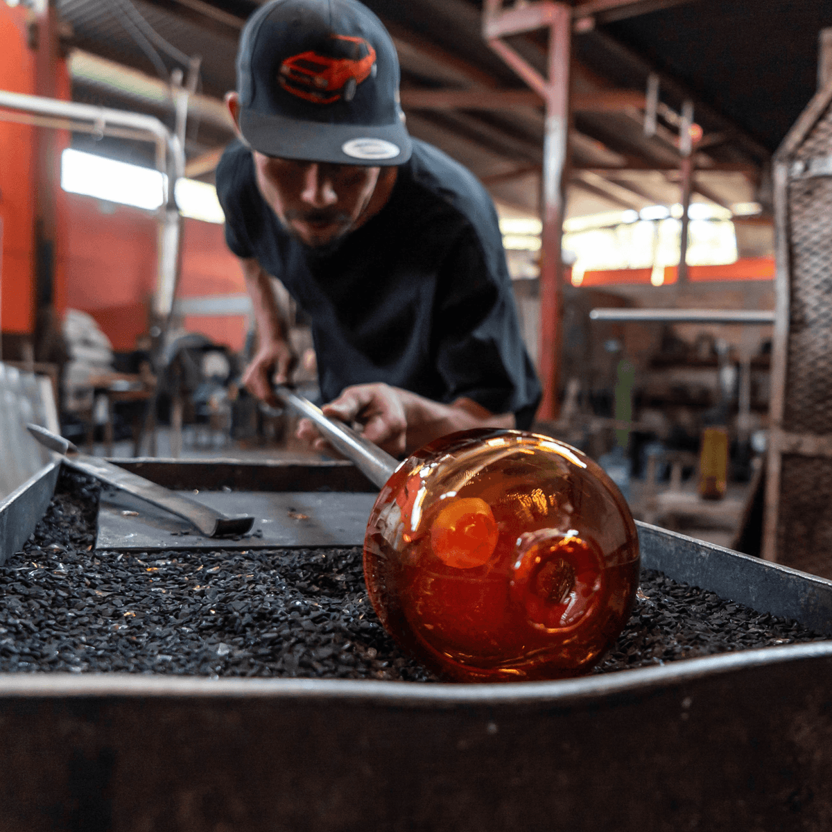 Pure Beeswax Candle in Blown Glass | Heirloom Boulevard
