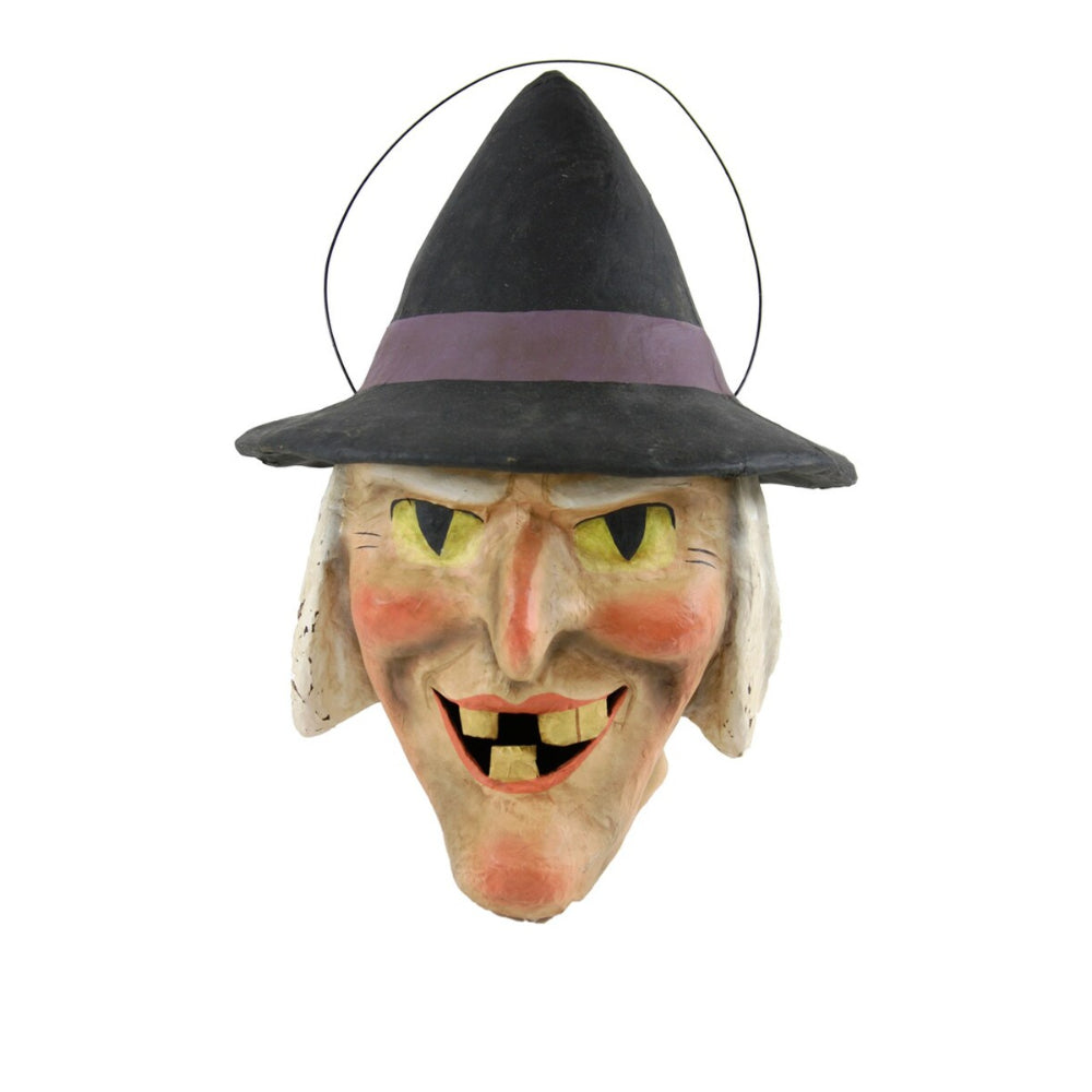 Nightfall Witch Paper Mache Halloween Candy Bucket Quirks! | Heirloom Boulevard