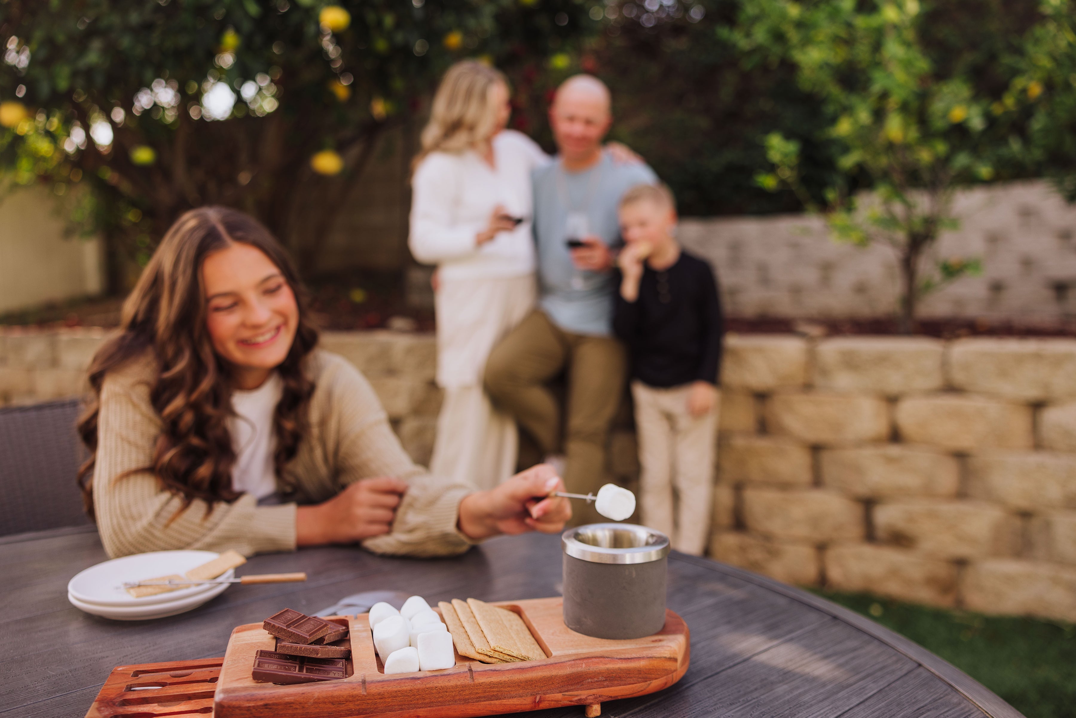 Toscana Dolce S'mores Kit with Tabletop Fire Pit | Heirloom Boulevard