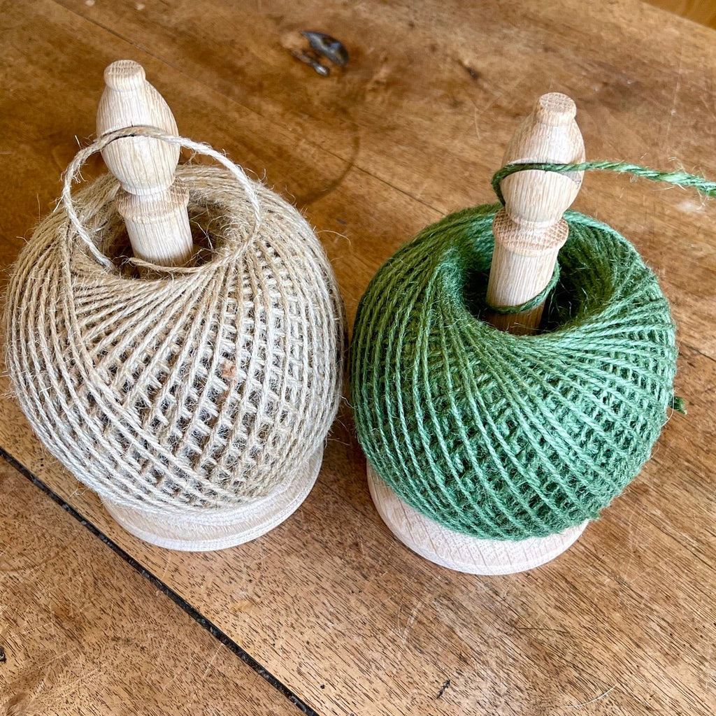 Oak Bishop Twine Tidy with Cutter and Twine (Made in Britain) | Heirloom Boulevard